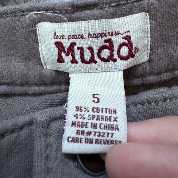 Mudd Women's Solid Cotton Blend Pants Gray Size 5 Low Rise Style Essential - Picture 6 of 14